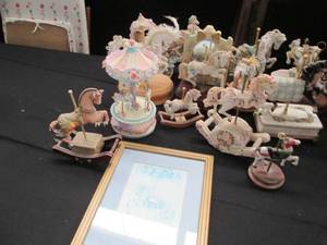 lot 269 image: Healthy Variety of carousel horse n...