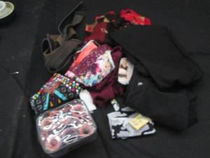lot 298 image: Womens dress shirts, swim suit top...