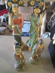 lot 348 image: Assorted size vintage ceramic Orien...