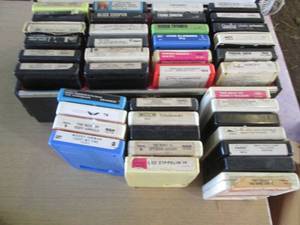 lot 349 image: Vintage 8-track cassettes with hard...