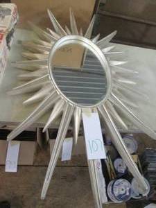 lot 107 image: Large Sun shaped wall mirror Spanni...