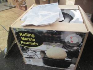 lot 144 image: Rolling Marble tabletop fountain in...