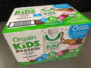 Orgain Kids Protein Organic Nutritional Shake Chocolate 12 Pack