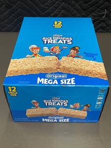 lot 17 image: Mega Size Kelloggs Rice Krispies Treats - 12 Pack