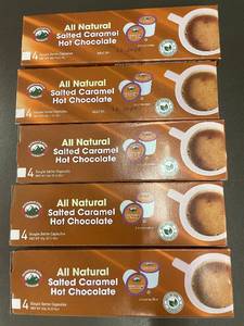 lot 18 image: Set of 5 Mountain High Salted Caramel Hot Chocolate Single Serve Capsules