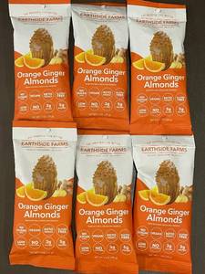 lot 25 image: Earthside Farms Orange Ginger Almonds - 6 Pack