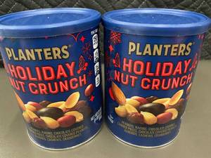 lot 32 image: 2 Cans of Planters Holiday Nut Crunch - 27oz Each