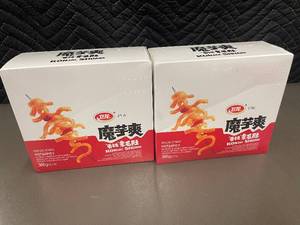 lot 55 image: Hot & Spicy Konjac Strips - 2 Boxes (360g Each)