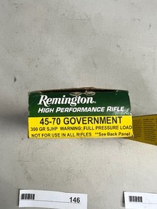 lot 146 image: 18 REMINGTON 45-70 GOVT 300 GR SJHP CARTRIDGES
