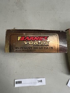 lot 148 image: 20 BARNES VOR-TX 45-70 GOVT 300GR TSX FN CARTRIDGES