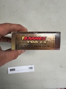 lot 149 image: 20 BARNES VOR-TX 45-70 GOVT 300GR TSX FN CARTRIDGES