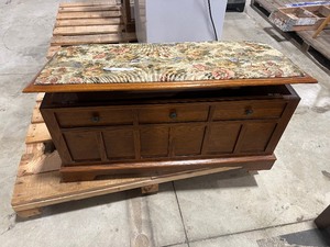 lot 198 image: OLD WOODEN TRUNK