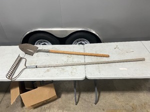 lot 251 image: SHOVEL & STEEL RAKE