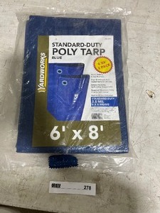 lot 278 image: 6 X 8 POLY TARP