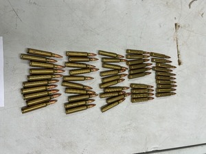 lot 15 image: QTY 50-  223 REMINGTON CARTRIDGES FMJ