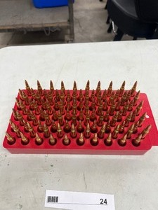lot 24 image: QTY 100-  223 REMINGTON CARTRIDGES FMJ