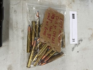 lot 31 image: QTY 20- 8MM X 57 MAUSER 180 GR NOS BALLISTIC TIP