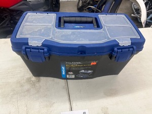 lot 48 image: 19-12 PLASTIC TOOL BOX