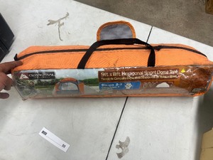 lot 50 image: OZARK TRAIL 9FT X 8FT HEXAGONAL SPORT DOME TENT