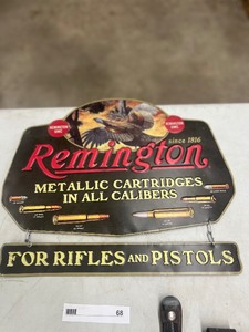 lot 68 image: REMINGTON SIGN