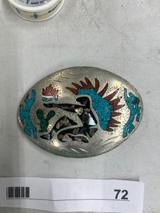lot 72 image: NATIVE AMERICAN BELT BUCKLE