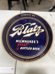 lot 79 image: BLATZ TRAYSIGN