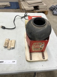 lot 134 image: CALWAY BRASS TUMBLER