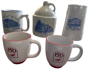 lot 76 image: Set of 5 Commemorative Red Wing Pottery Jugs and Mugs