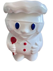 lot 97 image: Vintage McCoy Pillsbury Doughboy Cookie Jar  Bobby the Baker