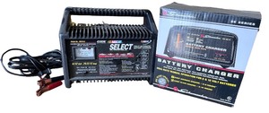 lot 134 image: NASCAR Exide Select Fully Automatic and Schumacher SE-82-6 Battery Chargers