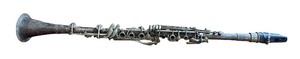 lot 139 image: Vintage Metal Clarinet with Patina
