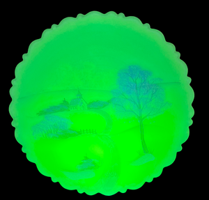 lot 95 image: 1980 Fenton Hand Painted Collectors Plate