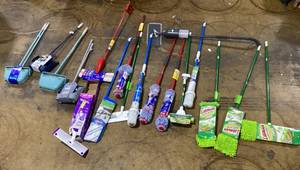 lot 422 image: Miscellaneous Lot of Mops and Brooms