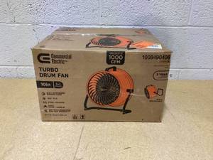 lot 432 image: Commercial Electric 10 in. 3-Speed High Velocity Turbo Fan