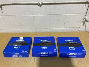lot 149 image: LOT OF 3 Onn. DVD Player with HDMI cable