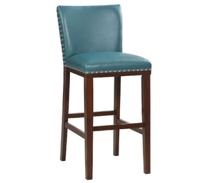 lot 81 image: Steve Silver Casual Dining Tiffany Bar Chair - Peacock TF650BCPC at Carol House Furniture