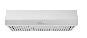 lot 85 image: Vissani Sarela 30 in. W x 7 in. H 500CFM Convertible Under Cabinet Range Hood in Stainless Steel with LED Lights and Filter