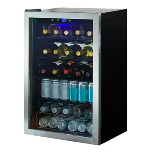 lot 91 image: Vissani 4.3 Cu. ft. Wine and Beverage Cooler in Stainless Steel