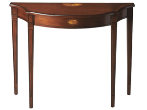 lot 417 image: Butler Chester Olive ASH BURL Console Table