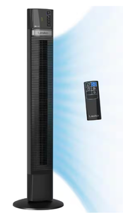 lot 467 image: Lasko 48 in. Xtra Air 4-Speed Tower Fan in Black with Carry Handle, Oscillating