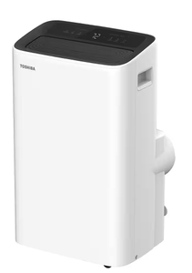 lot 58 image: Toshiba 8,000 (DOE) BTU Portable Air Conditioner Cools 350 sq. ft. with Dehumidifier and Remote Control in White