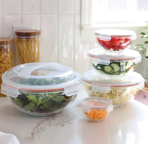 lot 106 image: Sedona Kitchen 10-Piece Nesting Glass Bowl Set