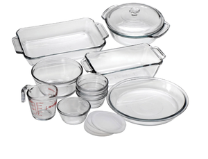 lot 111 image: Anchor Hocking 15-Piece Oven Basics Bakeware Set