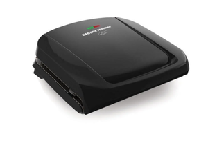 lot 129 image: George Foreman 4-Serving Removable Plate Grill and Panini Press, Black, GRP1060B