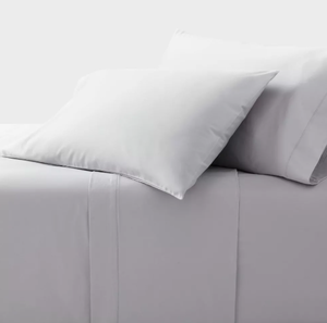 lot 138 image: 800 Thread Count 4pc Hotel Collection Sheet Set Single Queen Baratta Light Gray - Threshold