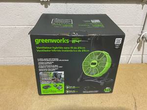 lot 69 image: Greenworks 24V 10 5-Speed Fan