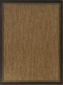 lot 20 image: Terrace Black 8 ft. x 10 ft. Border IndoorOutdoor Area Rug