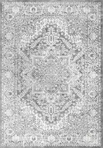 lot 50 image: Jonathan Y Modern Persian Vintage Medallion Light Gray Area Rug