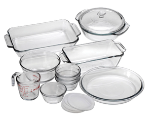 lot 201 image: 15PCS Anchor Hocking Oven Basics Bakeware Set