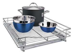 lot 306 image: LYNK PROFESSIONAL 17W x 21D Pull Out Cabinet Organizer, Slide Out Drawers for Kitchen Cabinets